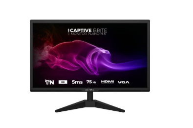 Monitor ACTECK AC-939409, 19.5 pulgadas, 250 cd / m², 1600 x 900 Pixeles, 5 ms, Negro