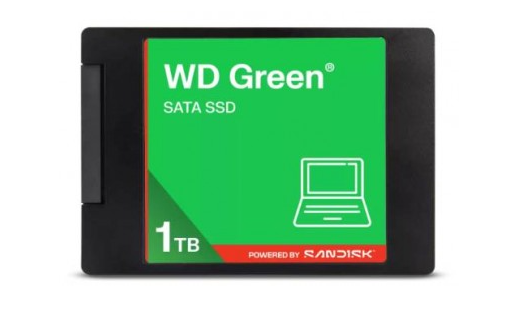 Unidad de estado Solido WD GREEN, 1TB, 2.5, 400 MB/s Escritura, 500 MB/s Lectura, SATA III